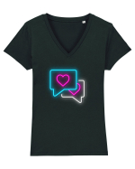 Flirt Tricou mânecă scurtă guler V Damă Evoker