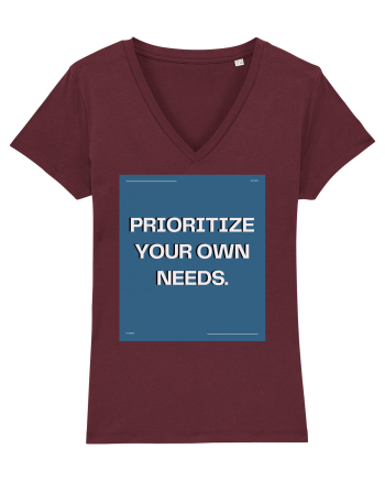 prioritize your own needs7 Burgundy