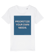 prioritize your own needs7 Tricou mânecă scurtă  Copii Mini Creator