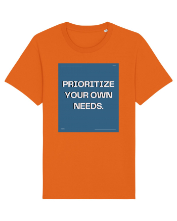 prioritize your own needs7 Bright Orange