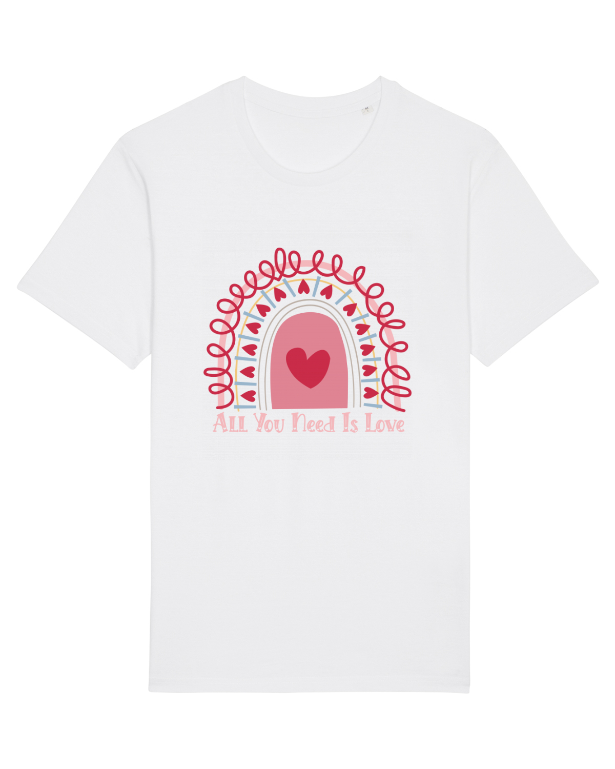 Tricou mânecă scurtă Unisex Rocker White