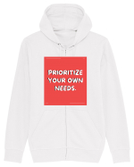 prioritize your own needs8 Hanorac cu fermoar Unisex Connector