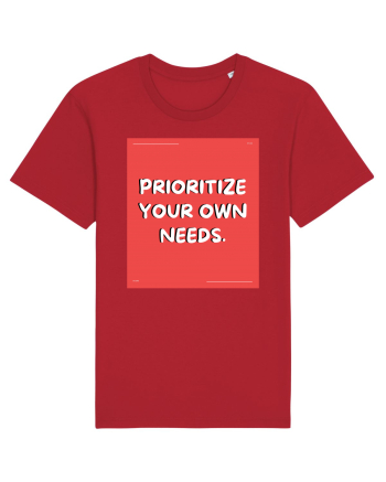 prioritize your own needs8 Red