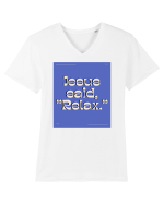 jesus said relax4 Tricou mânecă scurtă guler V Bărbat Presenter