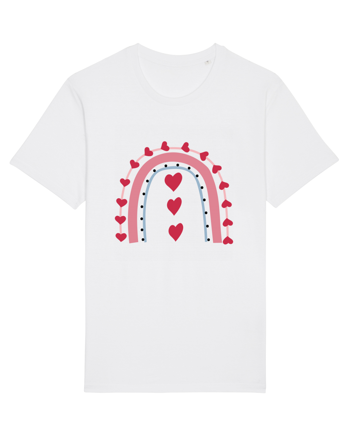 Tricou mânecă scurtă Unisex Rocker White