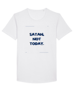 satan not today4 Tricou mânecă scurtă guler larg Bărbat Skater