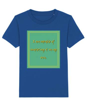 i am capable of completing it on my  own7 Majorelle Blue