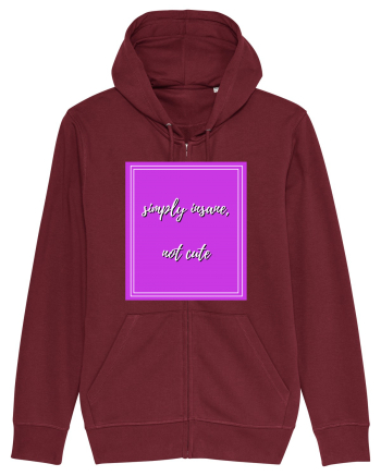 simply insane not cute4 Burgundy