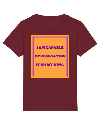 i am capable of completing it on my  own8 Burgundy