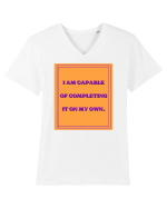 i am capable of completing it on my  own8 Tricou mânecă scurtă guler V Bărbat Presenter