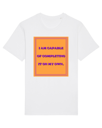 i am capable of completing it on my  own8 White
