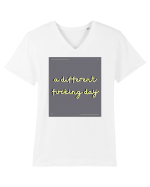 a different fucking day8 Tricou mânecă scurtă guler V Bărbat Presenter