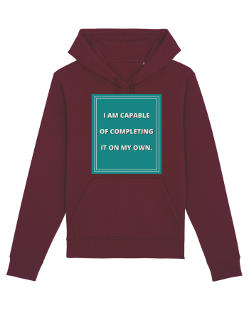 i am capable of completing it on my  own8 Burgundy