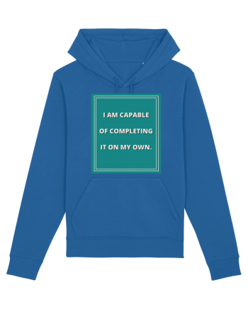 i am capable of completing it on my  own8 Royal Blue