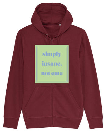 simply insane not cute5 Burgundy