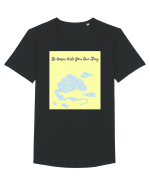 be unique write your own story6 Tricou mânecă scurtă guler larg Bărbat Skater
