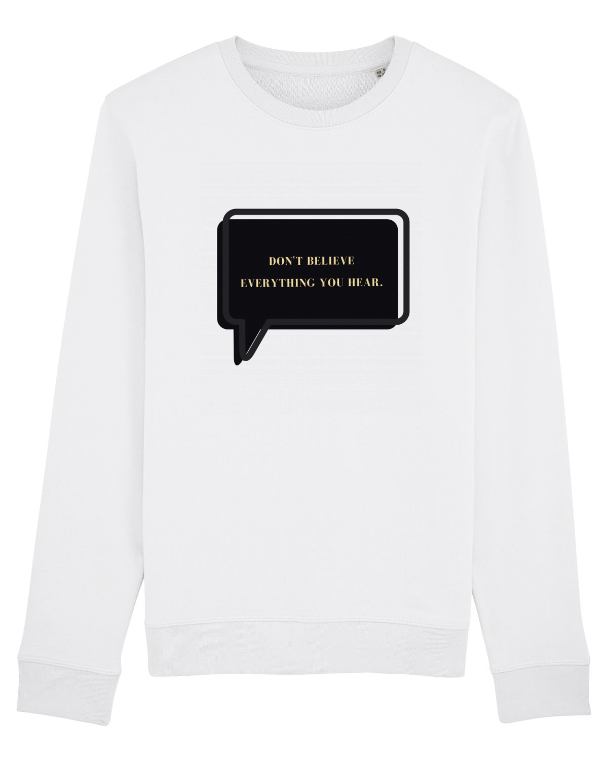 Bluză mânecă lungă Unisex Rise White