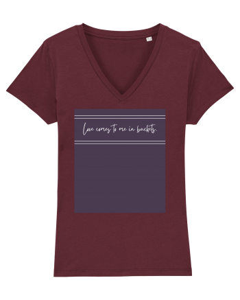 love comes to me in buckets2 Burgundy