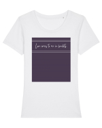 love comes to me in buckets2 Tricou mânecă scurtă guler larg fitted Damă Expresser