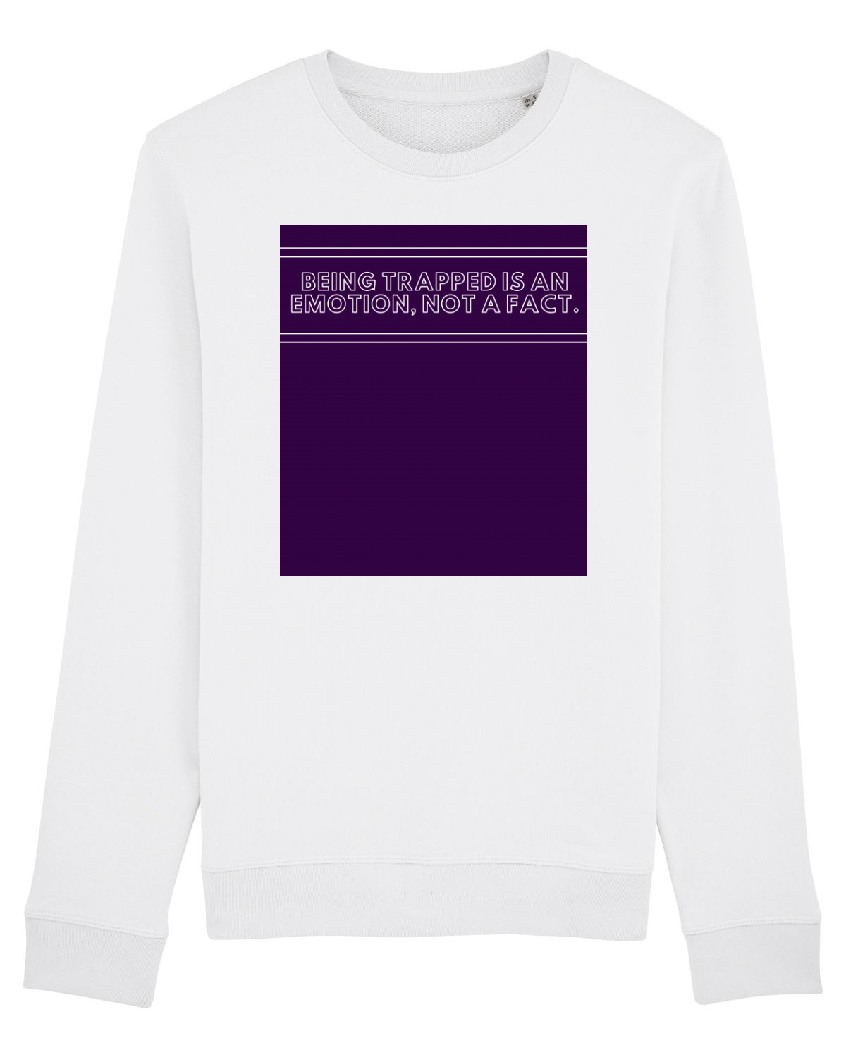 Bluză mânecă lungă Unisex Rise White