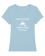 I need Coffee Tricou mânecă scurtă guler larg fitted Damă Expresser