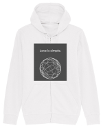 love is simple3 Hanorac cu fermoar Unisex Connector