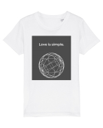 love is simple3 Tricou mânecă scurtă  Copii Mini Creator
