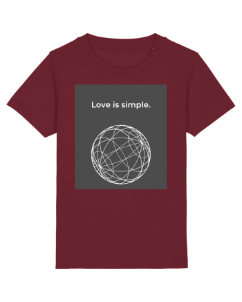 love is simple3 Burgundy