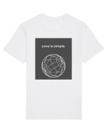 love is simple3 Tricou mânecă scurtă Unisex Rocker