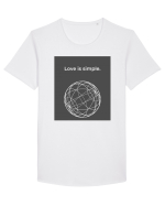love is simple3 Tricou mânecă scurtă guler larg Bărbat Skater