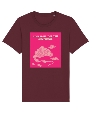 never trust your first impressions4 Burgundy