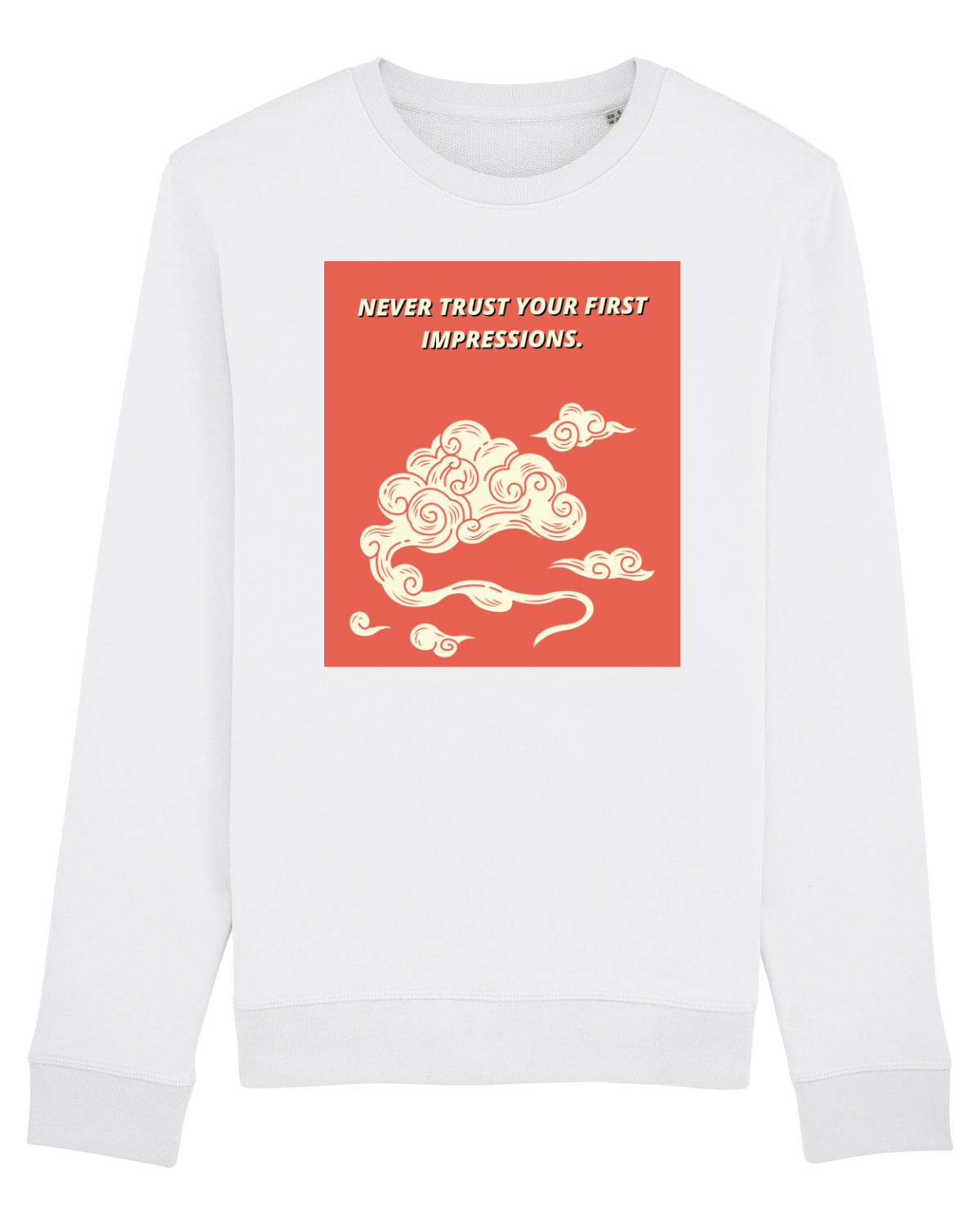 Bluză mânecă lungă Unisex Rise White