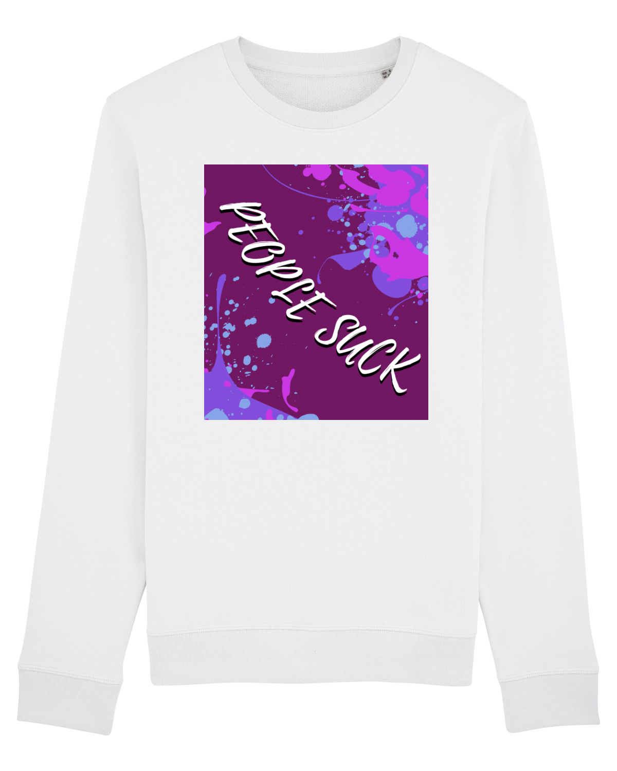Bluză mânecă lungă Unisex Rise White