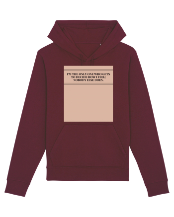 i m the only one Burgundy