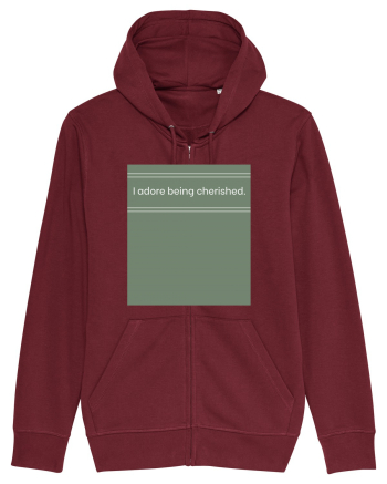 i adore being cherished Burgundy