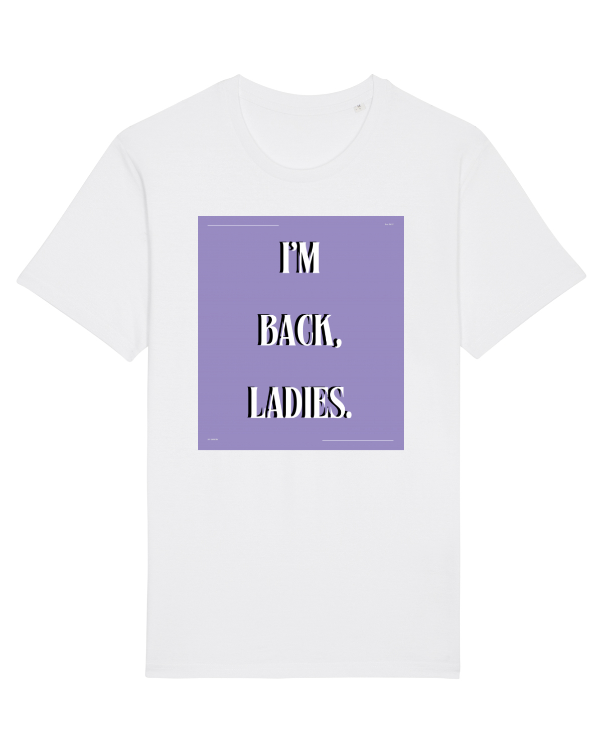 Tricou mânecă scurtă Unisex Rocker White
