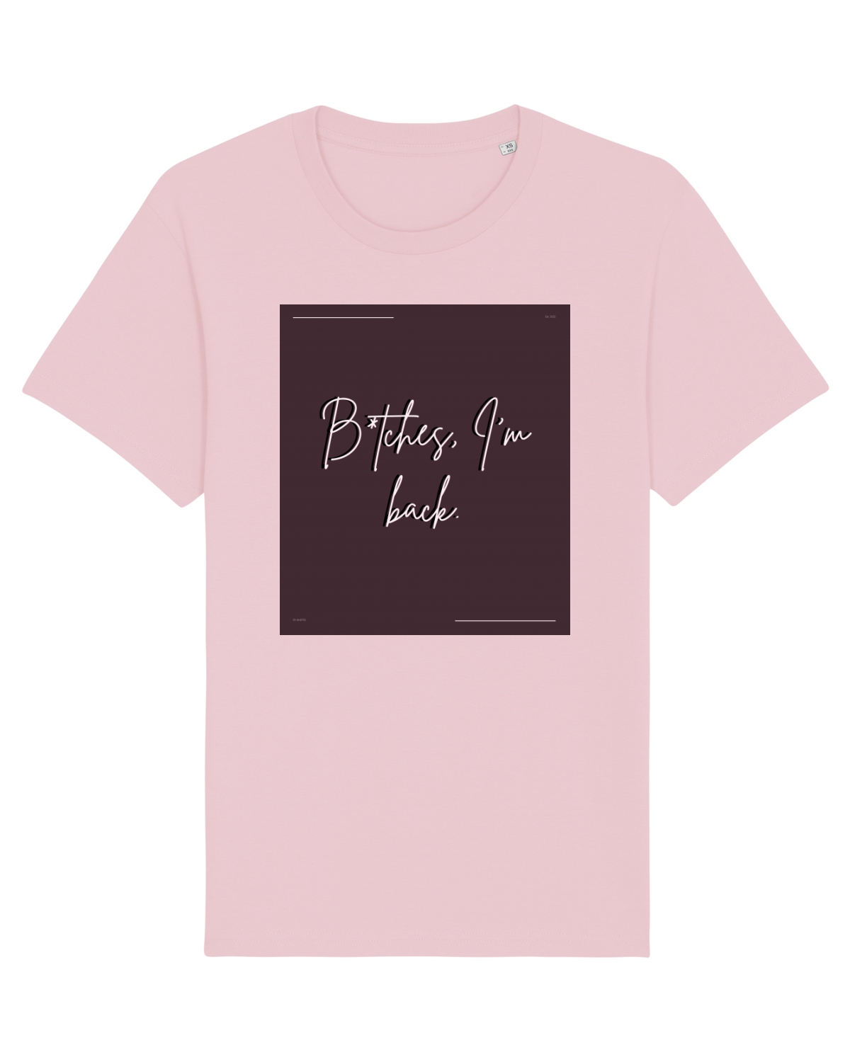 Tricou mânecă scurtă Unisex Rocker Cotton Pink