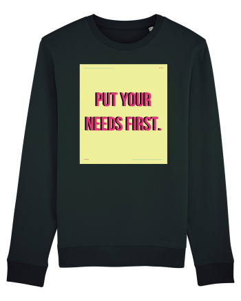 put your needs first6 Black
