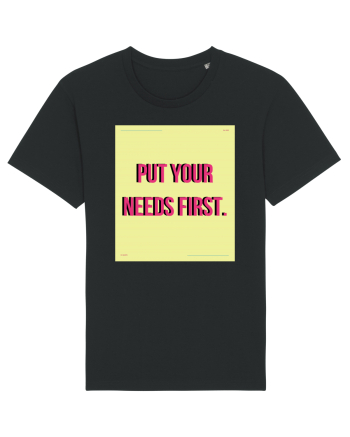 put your needs first6 Black