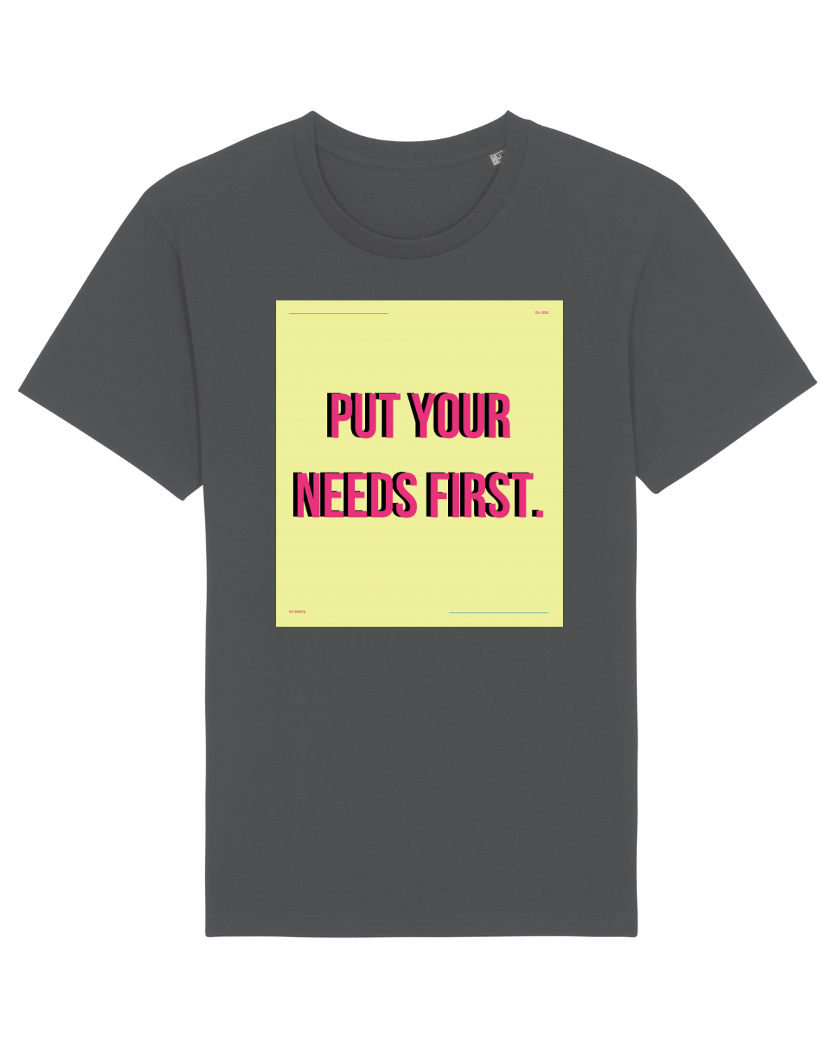 Tricou mânecă scurtă Unisex Rocker Anthracite