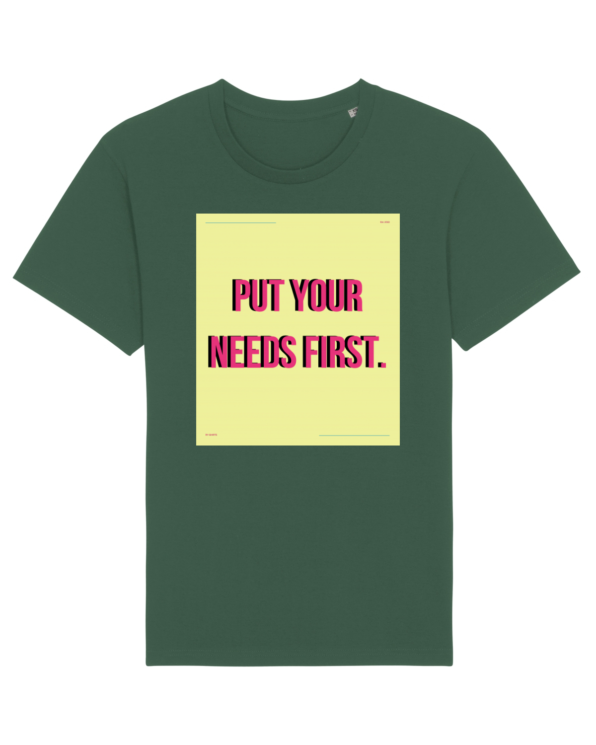 Tricou mânecă scurtă Unisex Rocker Bottle Green