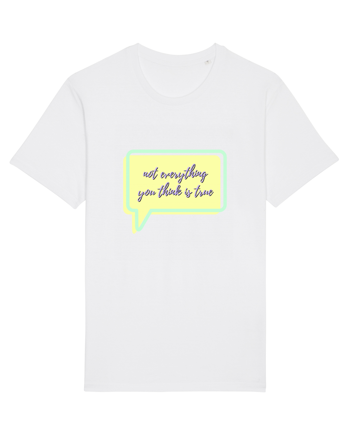 Tricou mânecă scurtă Unisex Rocker White