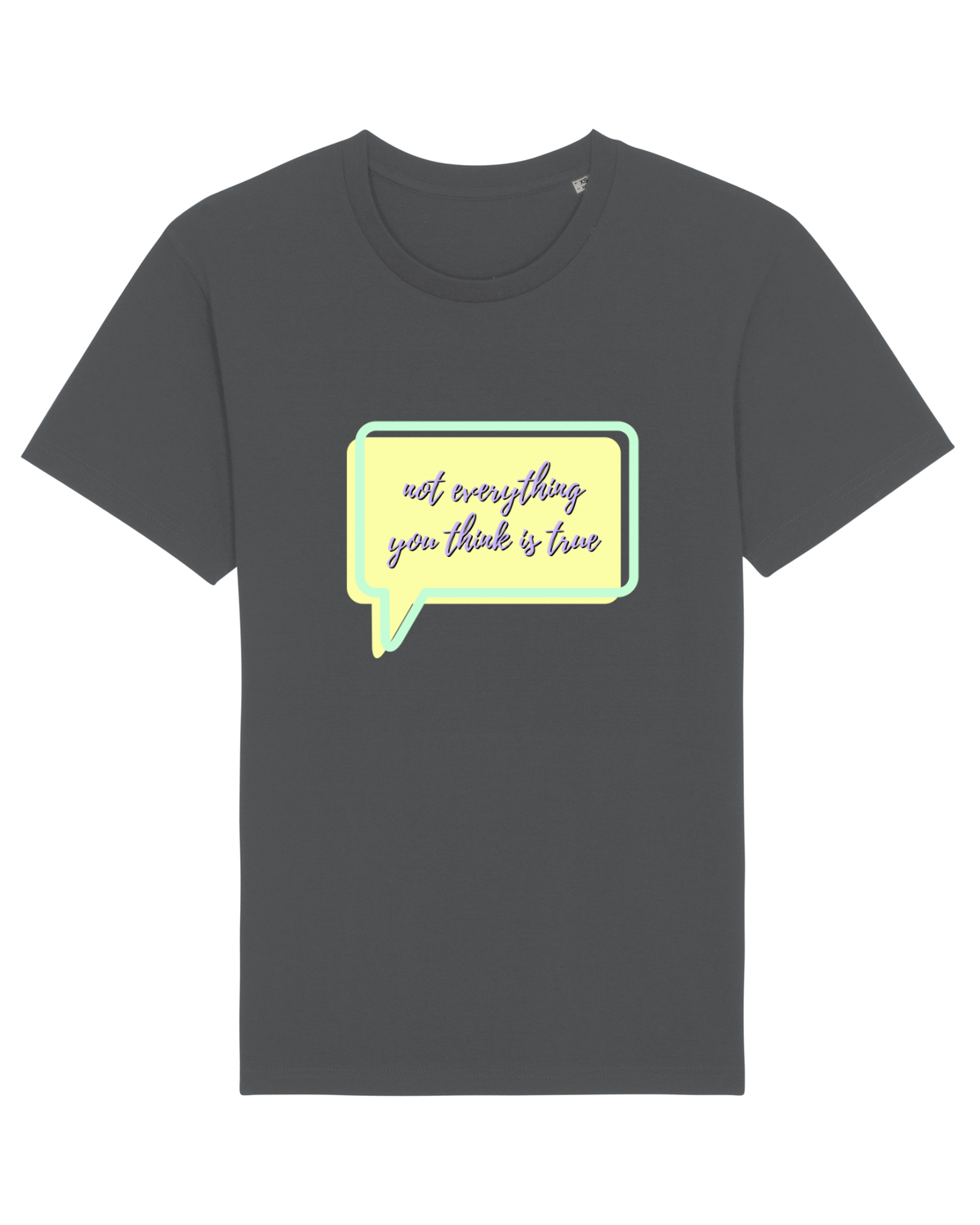 Tricou mânecă scurtă Unisex Rocker Anthracite