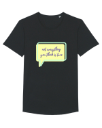 not everything you think is true5 Tricou mânecă scurtă guler larg Bărbat Skater