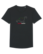 Cryptosaurus Tricou mânecă scurtă guler larg Bărbat Skater