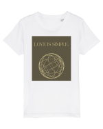 love is simple4 Tricou mânecă scurtă  Copii Mini Creator