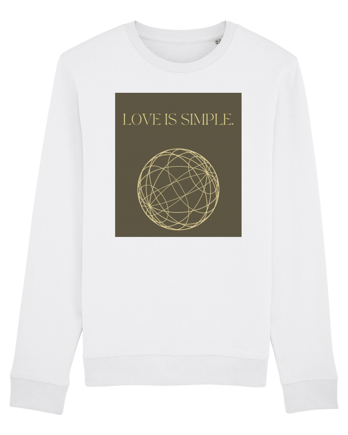 Bluză mânecă lungă Unisex Rise White