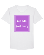 not cute just crazy8 Tricou mânecă scurtă guler larg Bărbat Skater