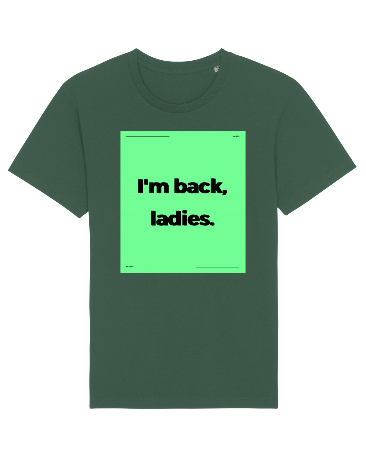 Tricou mânecă scurtă Unisex Rocker Bottle Green