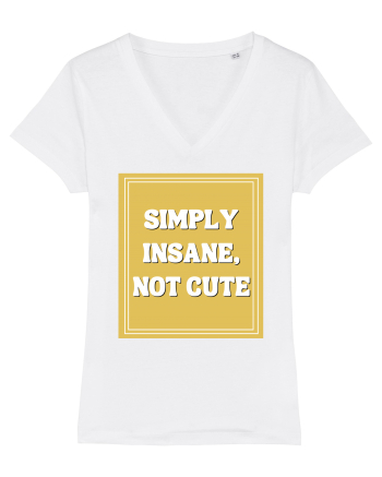 simply insane not cute8 White